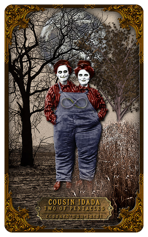 Двойка пентаклей — Таро Кривой дорожки