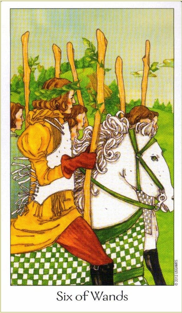 Шестёрка жезлов — Таро Путь Сновидений