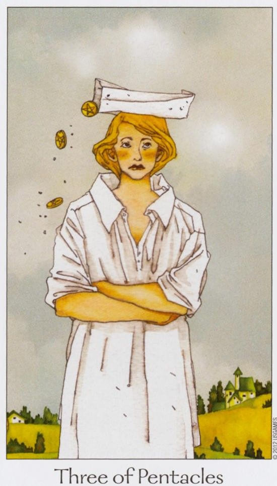 Тройка пентаклей — Таро Путь Сновидений