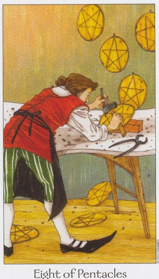 Восьмёрка пентаклей