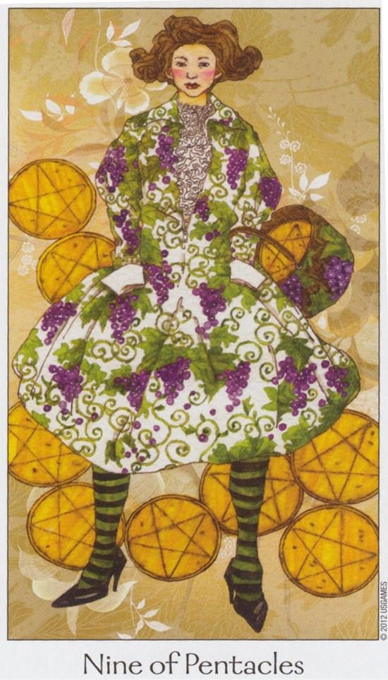 Девятка пентаклей — Таро Путь Сновидений