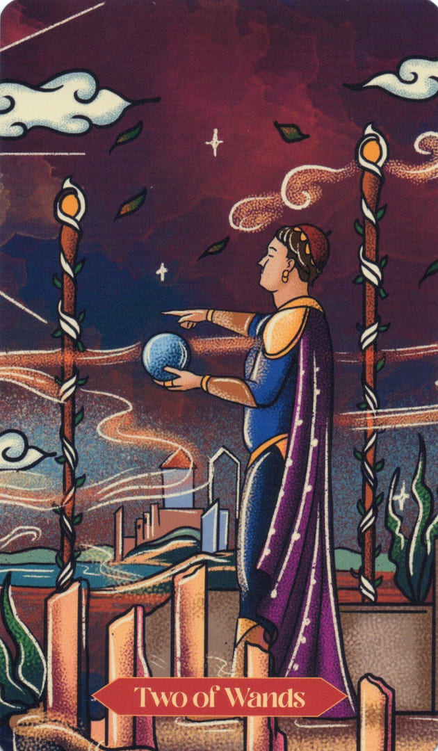 Двойка жезлов — Dreamscapes Tarot