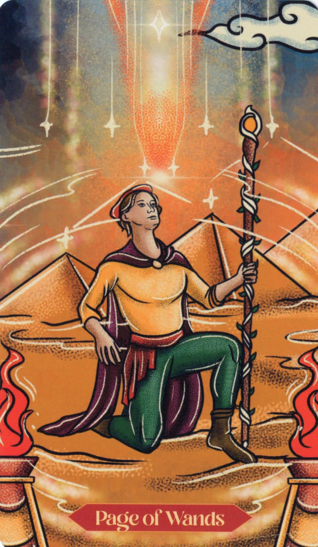 Паж жезлов — Dreamscapes Tarot