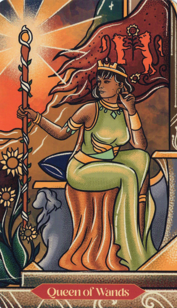 Королева жезлов — Dreamscapes Tarot