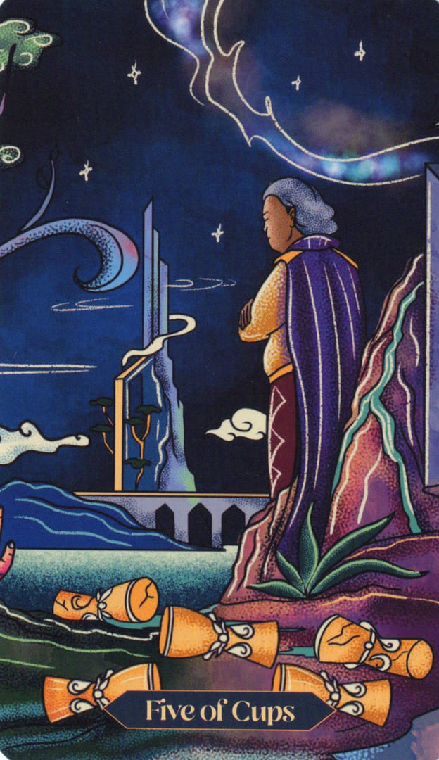 Пятёрка чаш — Dreamscapes Tarot