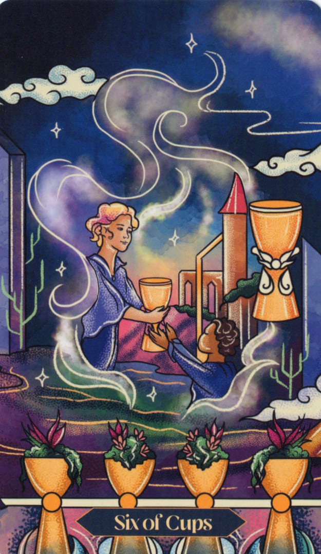 Шестёрка чаш — Dreamscapes Tarot