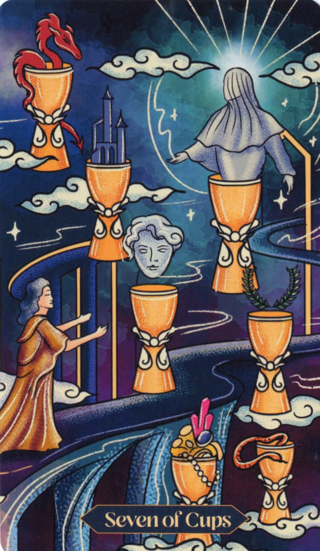 Семёрка чаш — Dreamscapes Tarot