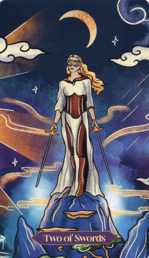 Двойка мечей — Dreamscapes Tarot
