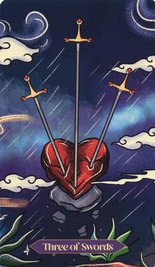 Тройка мечей — Dreamscapes Tarot