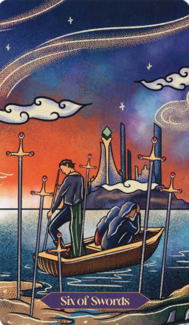 Шестёрка мечей — Dreamscapes Tarot