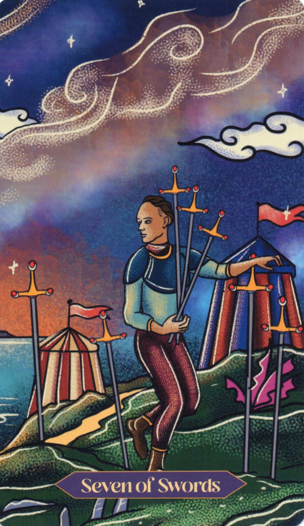 Семёрка мечей — Dreamscapes Tarot