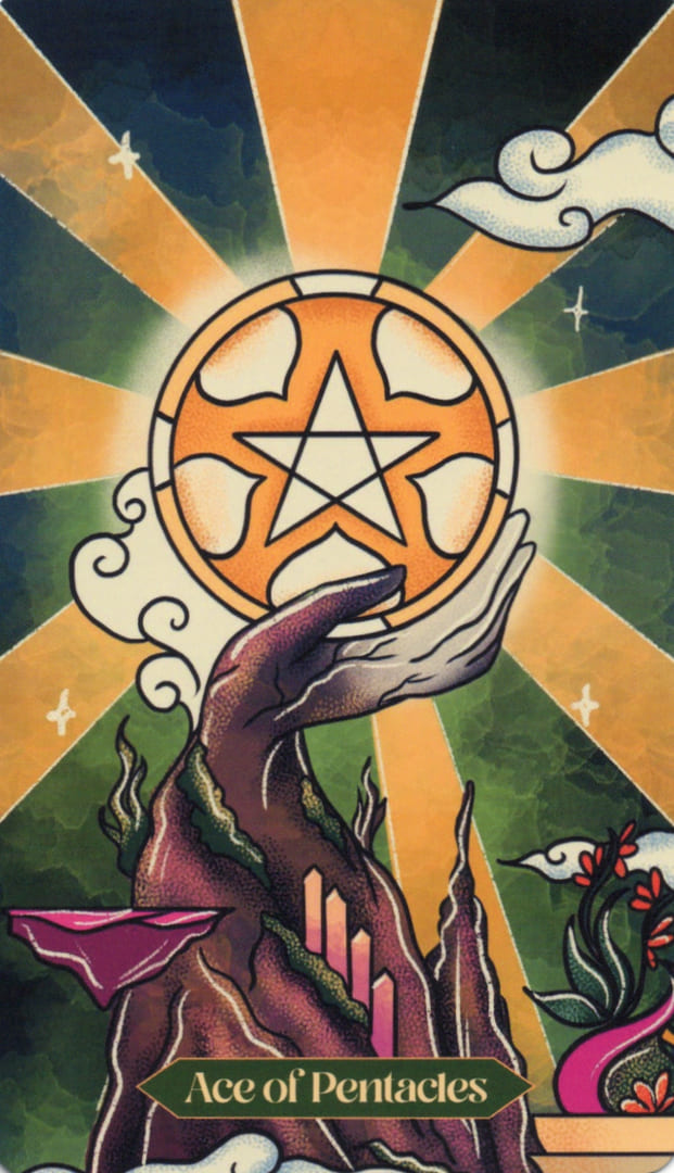 Туз пентаклей — Dreamscapes Tarot