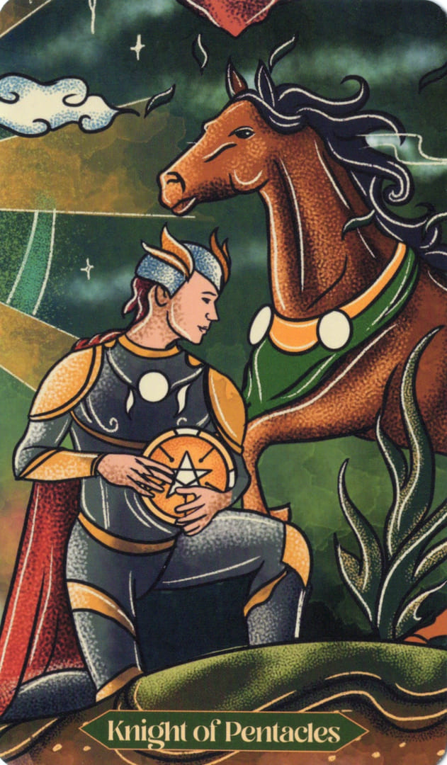 Рыцарь пентаклей — Dreamscapes Tarot