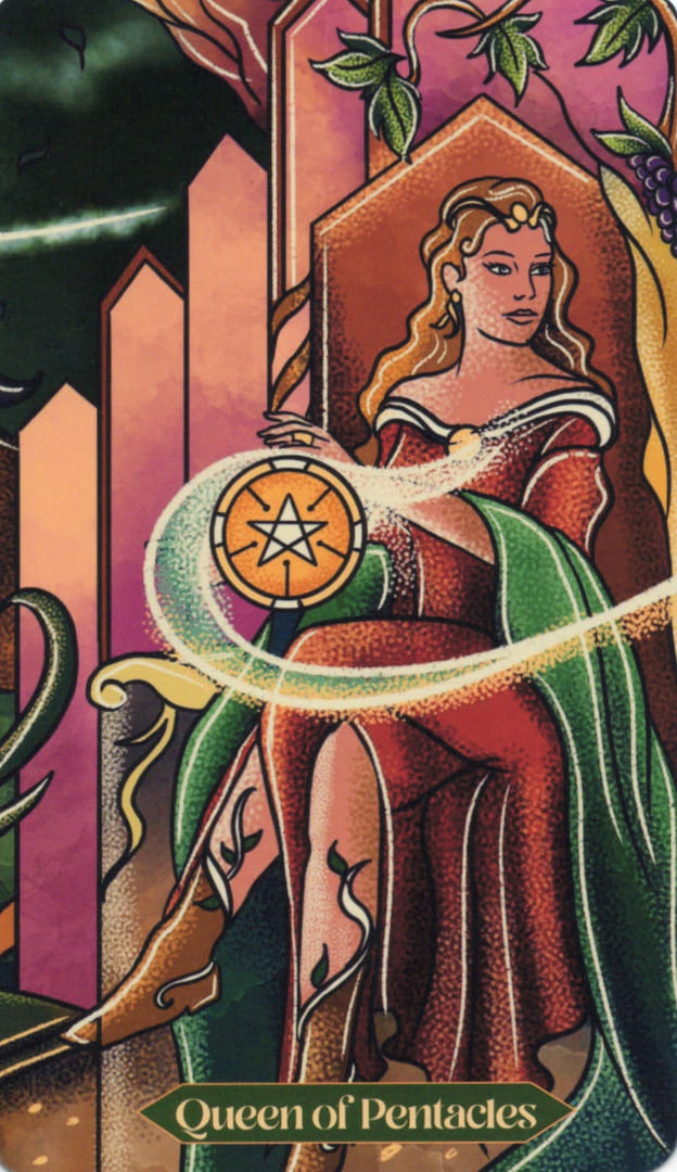 Королева пентаклей — Dreamscapes Tarot