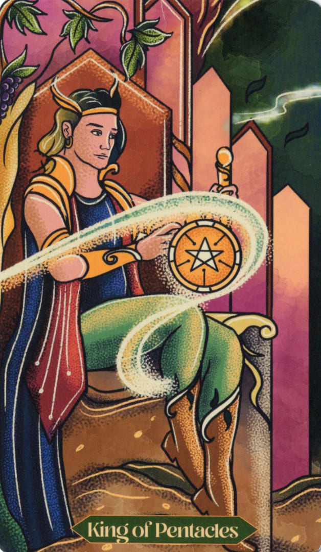 Король пентаклей — Dreamscapes Tarot