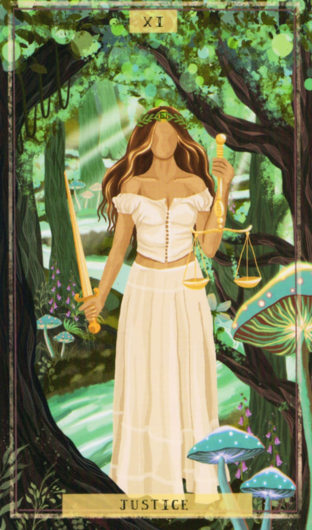 Справедливость — Таро Земной Женщины