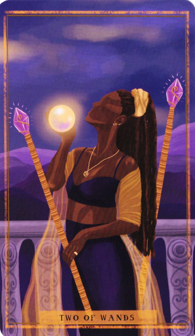 Двойка жезлов — Таро Земной Женщины