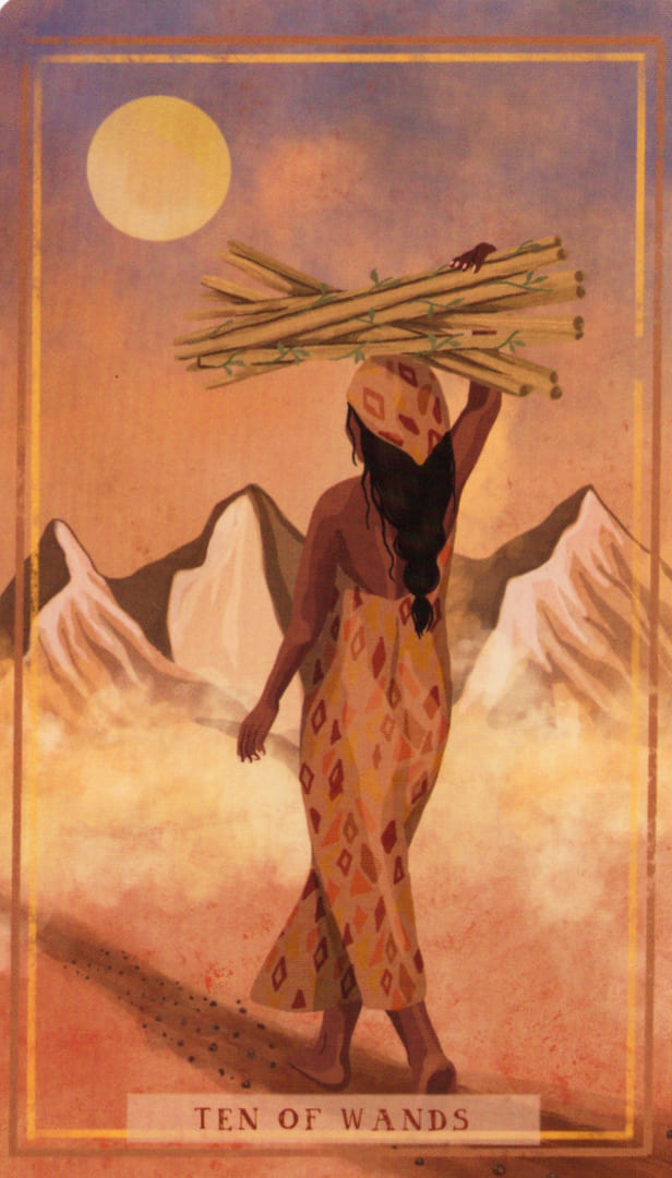 Десятка жезлов — Таро Земной Женщины