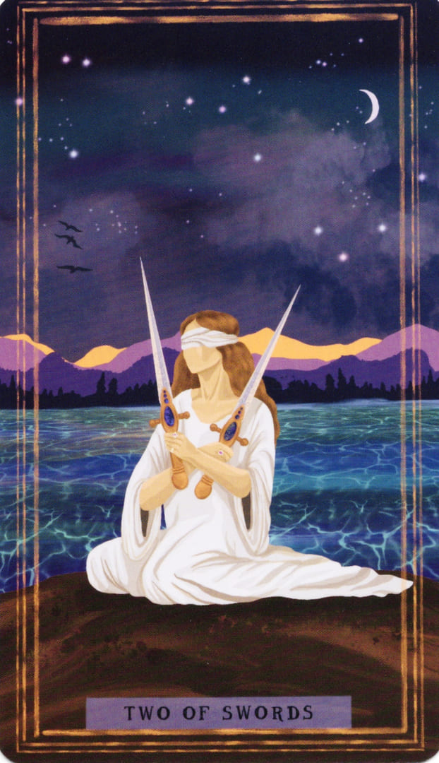 Двойка мечей — Таро Земной Женщины