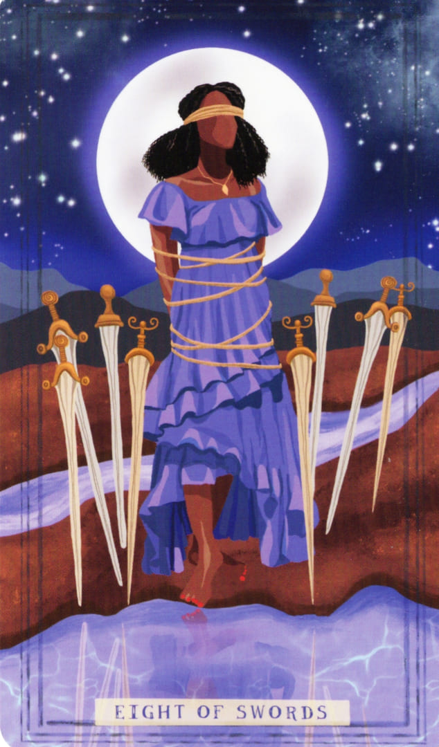 Восьмёрка мечей — Таро Земной Женщины