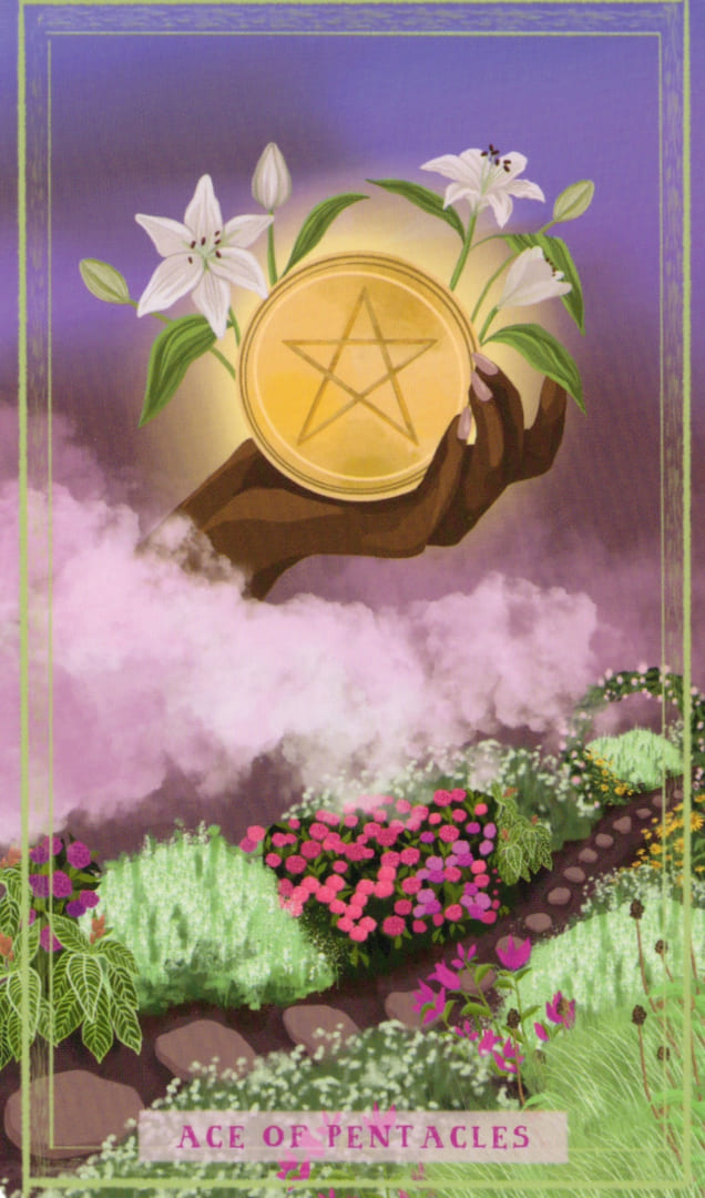 Туз пентаклей — Таро Земной Женщины