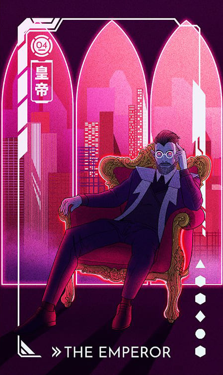 Император — Eldritch Overload Tarot