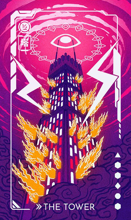 Башня — Eldritch Overload Tarot