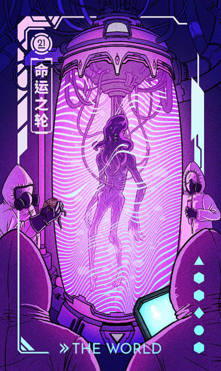 Мир — Eldritch Overload Tarot