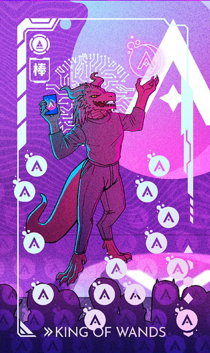 Король жезлов — Eldritch Overload Tarot