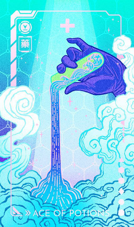 Туз чаш — Eldritch Overload Tarot