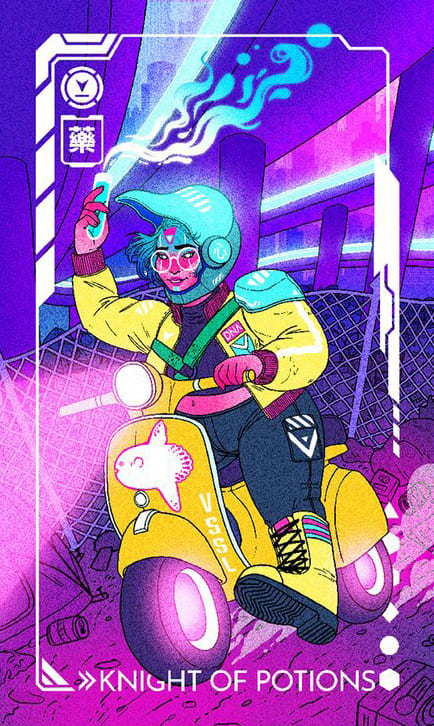 Рыцарь чаш — Eldritch Overload Tarot