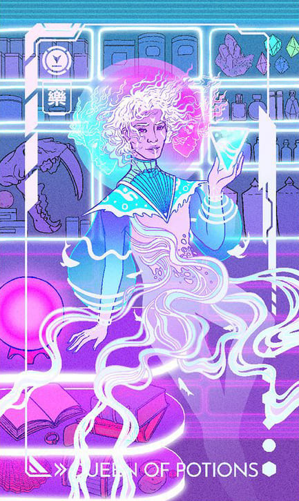 Королева чаш — Eldritch Overload Tarot