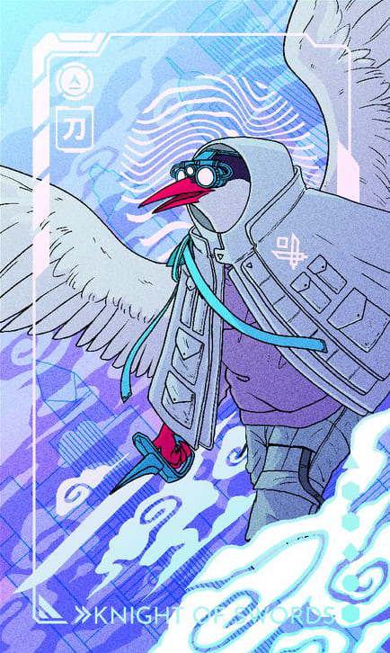 Рыцарь мечей — Eldritch Overload Tarot