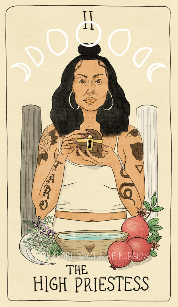 Верховная жрица — Fifth Spirit Tarot