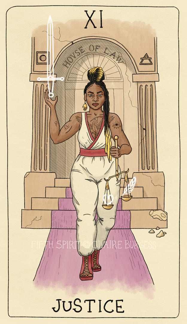 Справедливость — Fifth Spirit Tarot