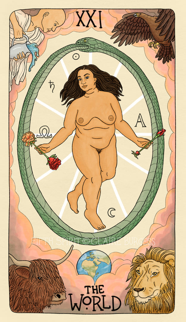 Мир — Fifth Spirit Tarot