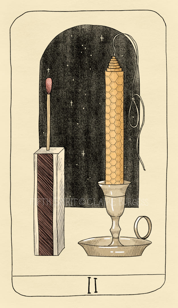 Двойка жезлов — Fifth Spirit Tarot