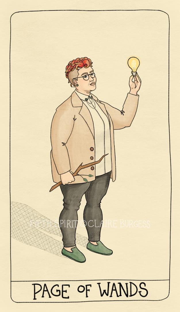 Паж жезлов — Fifth Spirit Tarot