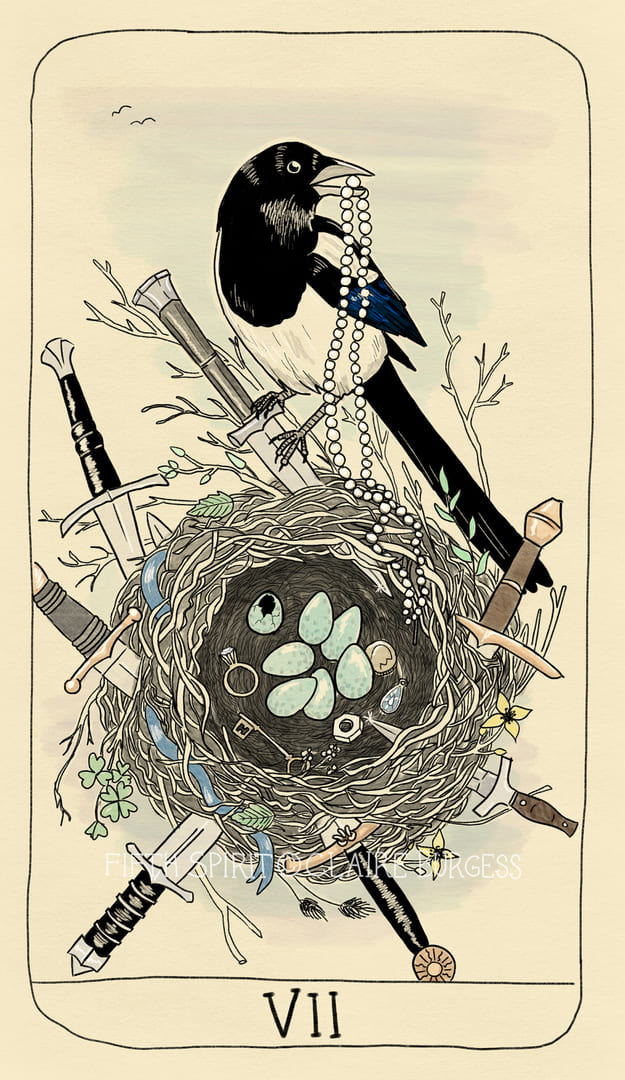 Семёрка мечей — Fifth Spirit Tarot