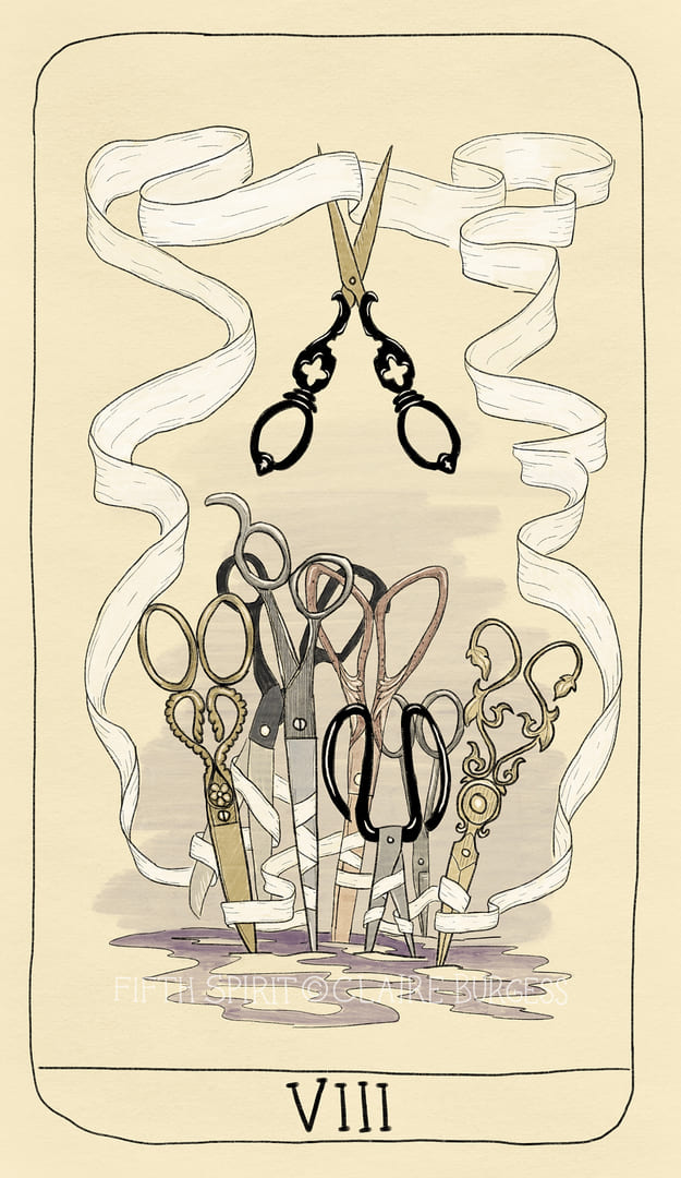 Восьмёрка мечей — Fifth Spirit Tarot