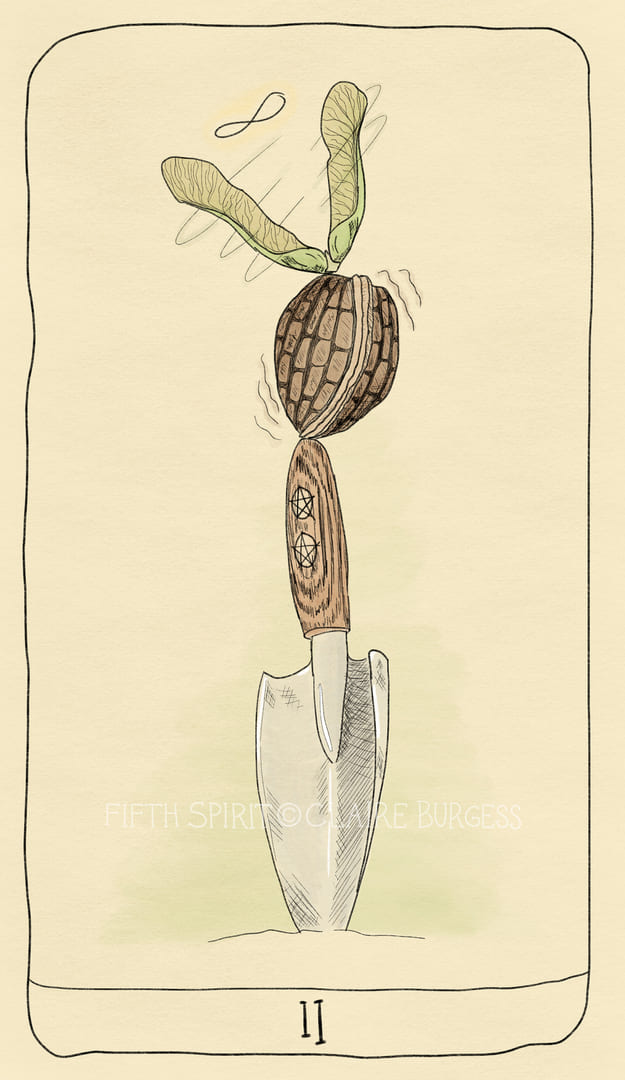 Двойка пентаклей — Fifth Spirit Tarot