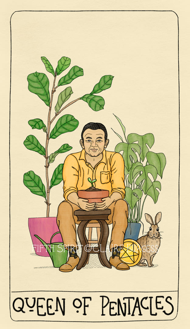 Королева пентаклей — Fifth Spirit Tarot