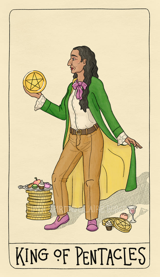 Король пентаклей — Fifth Spirit Tarot