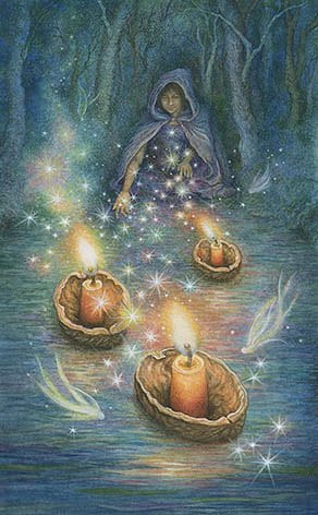 Тройка жезлов — Таро Зачарованного леса