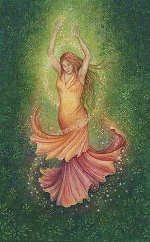 Королева жезлов — Таро Зачарованного леса