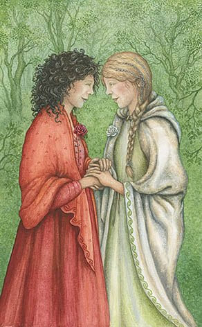 Двойка чаш — Таро Зачарованного леса