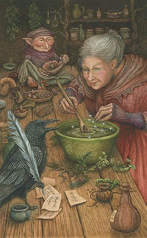 Тройка пентаклей — Таро Зачарованного леса