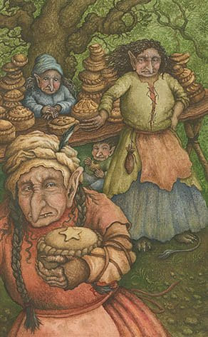 Четверка пентаклей — Таро Зачарованного леса