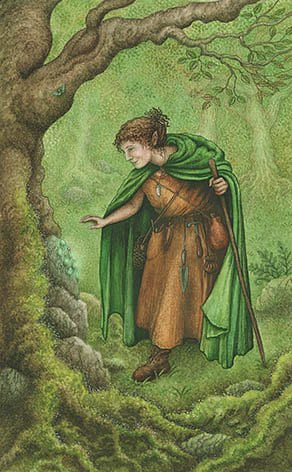 Рыцарь пентаклей — Таро Зачарованного леса