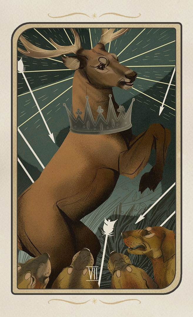 Семёрка жезлов — Таро Забытых Легенд